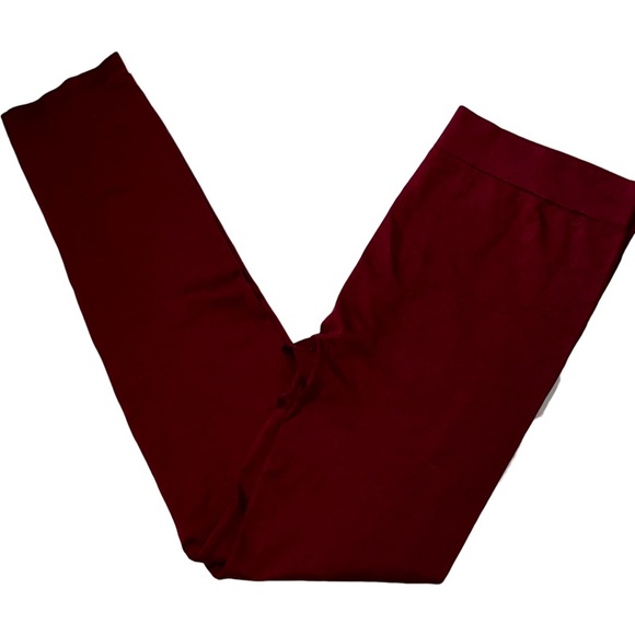 Juniors misses No Boundaries wine colored XL leggings tights size 15-17 plus - Picture 9 of 13